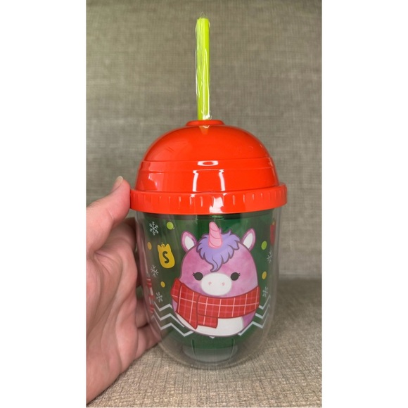Holiday Squishmallow Cup With Straw - Picture 1 of 9